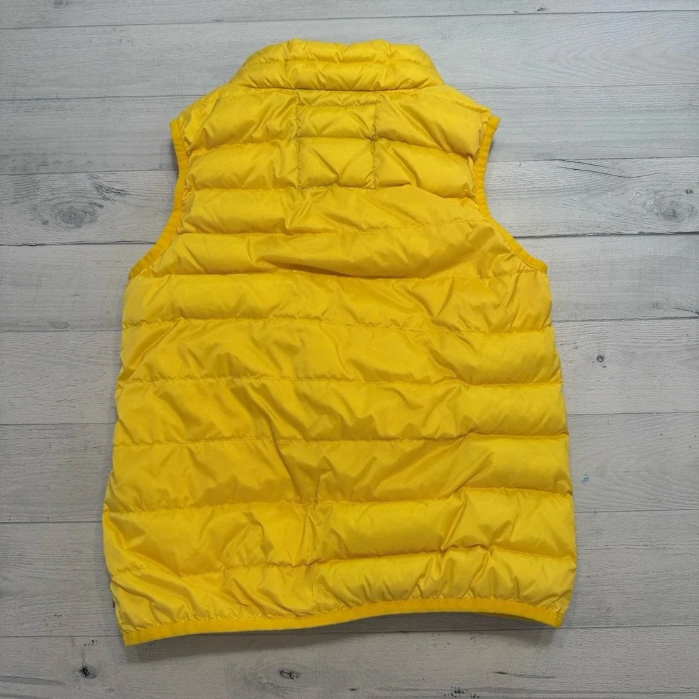 Hanna Andersson kids yellow down puffer vest 6/7‎